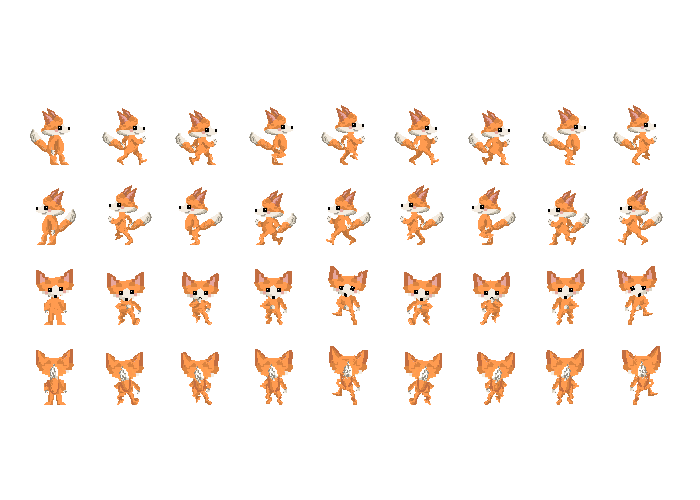 fox sprite sheet